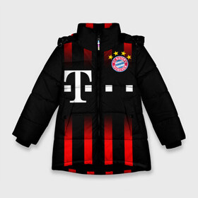 Зимняя куртка для девочек 3D с принтом FC Bayern Munchen в Белгороде, ткань верха — 100% полиэстер; подклад — 100% полиэстер, утеплитель — 100% полиэстер. | длина ниже бедра, удлиненная спинка, воротник стойка и отстегивающийся капюшон. Есть боковые карманы с листочкой на кнопках, утяжки по низу изделия и внутренний карман на молнии. 

Предусмотрены светоотражающий принт на спинке, радужный светоотражающий элемент на пуллере молнии и на резинке для утяжки. | bayern | bayern amateure | bayern munchen | champions league | fc bayern munchen | germany | munchen | бавария | германия | левандовски | лига чемпионов | мюнхен | рибери | роббен