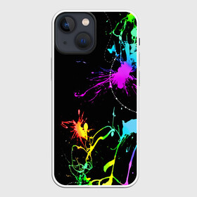 Чехол для iPhone 13 mini с принтом НЕОНОВЫЕ КРАСКИ в Белгороде,  |  | watercolor | абстракция красок | акварель | брызги красок | живопись | краска | потертость красок | текстуры