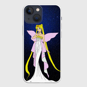 Чехол для iPhone 13 mini с принтом Принцесса Серенити в Белгороде,  |  | bunny | luna | princess | sailormoon | serenity | stars | tsukino | usagi | wings | ангел | девушка | детские | звездная | звезды | королева | корона | космические | крылья | луна | любовь | малышка | радуга | сейлормун | токио | усаги