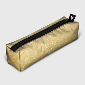 Пенал 3D с принтом Золотой песок в Белгороде, 100% полиэстер | плотная ткань, застежка на молнии | блеск | блёстки | золото | песок | розовое золото | розовый | сияние | стразы