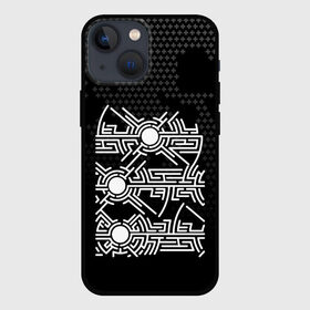 Чехол для iPhone 13 mini с принтом МП (OKO) в Белгороде,  |  | pattern | textures | абстракция | волны | вселенная | геометрия | графика | дизайн | дыра | знак | иероглиф | кибер | киберпанк | космос | крест | лабиринт | линии | лого | луна | око | оригинал | орнамент | панк