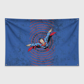 Флаг-баннер с принтом Faster в Белгороде, 100% полиэстер | размер 67 х 109 см, плотность ткани — 95 г/м2; по краям флага есть четыре люверса для крепления | man | steel | superman | vdzajul | супермен | супермэн