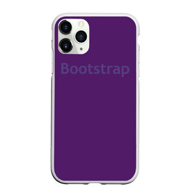 Чехол для iPhone 11 Pro Max матовый с принтом Bootstrap в Белгороде, Силикон |  | Тематика изображения на принте: cmyk | css | design | designer | html | illustratork | photoshop | rgb | дезигнер | дизайн | дизанер | ргб