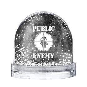 Снежный шар с принтом PUBLIC ENEMY в Белгороде, Пластик | Изображение внутри шара печатается на глянцевой фотобумаге с двух сторон | public enemy | rap | музыка | паблик энеми | рэп