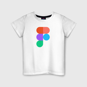 Детская футболка хлопок с принтом Figma в Белгороде, 100% хлопок | круглый вырез горловины, полуприлегающий силуэт, длина до линии бедер | cmyk | design | designer | illustrator | photoshop | rgb | дезигнер | дизайн | дизанер | ргб