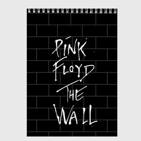 Скетчбук с принтом PINK FLOYD в Белгороде, 100% бумага
 | 48 листов, плотность листов — 100 г/м2, плотность картонной обложки — 250 г/м2. Листы скреплены сверху удобной пружинной спиралью | Тематика изображения на принте: pink floyd | the wall | пинк флоид | стена