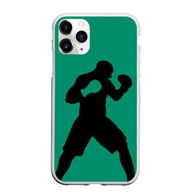 Чехол для iPhone 11 Pro матовый с принтом Боксер в Белгороде, Силикон |  | Тематика изображения на принте: ufc | бег | бокс | гантели | груша | кикбоксинг | ринг | спорт | удар | физкультура