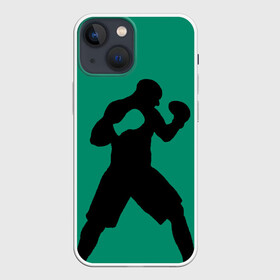 Чехол для iPhone 13 mini с принтом Боксер в Белгороде,  |  | ufc | бег | бокс | гантели | груша | кикбоксинг | ринг | спорт | удар | физкультура