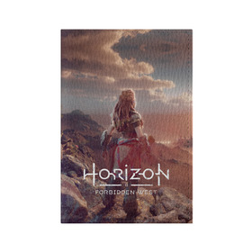 Обложка для паспорта матовая кожа с принтом Horizon Forbidden West в Белгороде, натуральная матовая кожа | размер 19,3 х 13,7 см; прозрачные пластиковые крепления | Тематика изображения на принте: aloy | guerrilla games | horizon forbidden west | hunt | zero dawn | горизонт | запретный запад | игры | нулевой рассвет | охота | элой