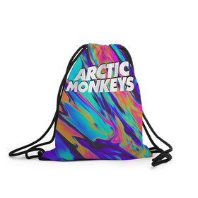 Рюкзак-мешок 3D с принтом ARCTIC MONKEYS в Белгороде, 100% полиэстер | плотность ткани — 200 г/м2, размер — 35 х 45 см; лямки — толстые шнурки, застежка на шнуровке, без карманов и подкладки | alex turner | arctic monkeys | rock | алекс тернер | арктик манкис | рок