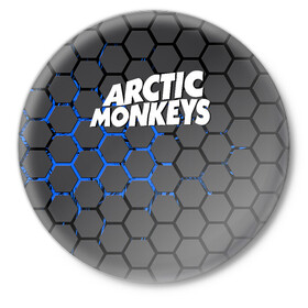 Значок с принтом ARCTIC MONKEYS в Белгороде,  металл | круглая форма, металлическая застежка в виде булавки | alex turner | arctic monkeys | rock | алекс тернер | арктик манкис | рок
