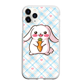 Чехол для iPhone 11 Pro Max матовый с принтом Милый зайка в Белгороде, Силикон |  | Тематика изображения на принте: веган | вегетарианец | животное | зайцы | зайчик | зайчонок | заяц | кролик | кроль | крольчонок | овощи | пушистик