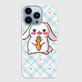 Чехол для iPhone 13 Pro с принтом Милый зайка в Белгороде,  |  | веган | вегетарианец | животное | зайцы | зайчик | зайчонок | заяц | кролик | кроль | крольчонок | овощи | пушистик
