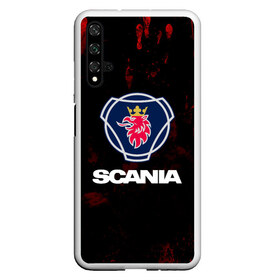 Чехол для Honor 20 с принтом Scania в Белгороде, Силикон | Область печати: задняя сторона чехла, без боковых панелей | scania | автобус | грузовик | дальнобой | дальнобойщик | лев | скания | фура | шведское авто