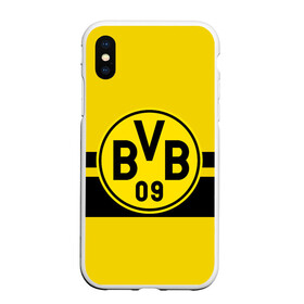 Чехол для iPhone XS Max матовый с принтом BORUSSIA DORTMUND в Белгороде, Силикон | Область печати: задняя сторона чехла, без боковых панелей | borussia | bundesliga | football | germani | sport | бундеслига | германия | желтый | логотип | спорт | футбол