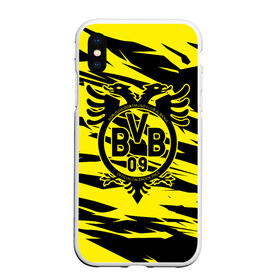 Чехол для iPhone XS Max матовый с принтом FC Borussia в Белгороде, Силикон | Область печати: задняя сторона чехла, без боковых панелей | football | germany | sancho dortmund | soccer | бавария | боруссия | дортмунд | лига чемпионов | псж | футбол | холанд | эрлинг холанд