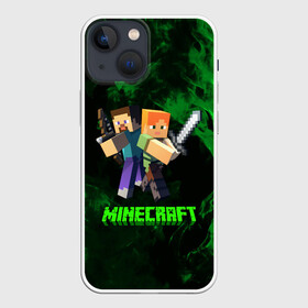 Чехол для iPhone 13 mini с принтом Minecraft   Майнкрфт в Белгороде,  |  | craft | creeper | dungeon | dungeons | earth | game | logo | mine | minecraft | mobile | online | дунгеонс | земля | зомби | игра | крипер | лого | майкрафт | майнкрафт | мобайл | онлайн | подземелье | подземелья