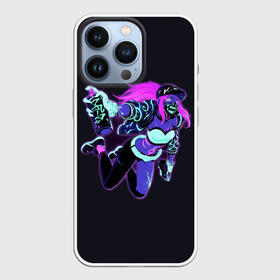 Чехол для iPhone 13 Pro с принтом Neon Girl в Белгороде,  |  | Тематика изображения на принте: blue | cyberpunk2077 | girl | girls | neon | неон | неоновая девушка