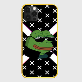 Чехол для iPhone 12 Pro Max с принтом Pepe в очках EZ в Белгороде, Силикон |  | Тематика изображения на принте: ez | glitch | pepe | pepe frog | pepe в очках | silvername | twitch emout | жабка в очках | крестики