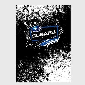 Скетчбук с принтом SUBARU SPORT в Белгороде, 100% бумага
 | 48 листов, плотность листов — 100 г/м2, плотность картонной обложки — 250 г/м2. Листы скреплены сверху удобной пружинной спиралью | auto | autosport | avto | car | race | road | sport | street racing | subaru | авто | автоспорт | гонки | дорога | марка | машина | спорт | субару | тачка | трасса