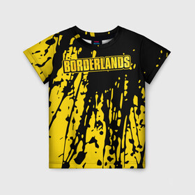 Детская футболка 3D с принтом  Borderlands в Белгороде, 100% гипоаллергенный полиэфир | прямой крой, круглый вырез горловины, длина до линии бедер, чуть спущенное плечо, ткань немного тянется | 2k | bl | bl3 | borderlands | legendary | lilith | loot | looter shooter | pc | review | zombie island | брик | лилит | мордекай | пограничье | роланд