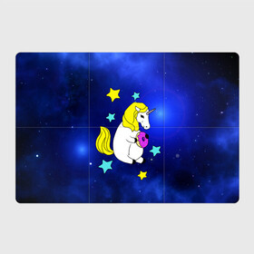 Магнитный плакат 3Х2 с принтом Звездный Единорог в Белгороде, Полимерный материал с магнитным слоем | 6 деталей размером 9*9 см | angel | stars | unicorn | wings | ангел | блестящие | вселенная | галактика | детские | донат | еда | единорог | единорожки | звезды | копыта | космический | лошадка | лошадь | луна | малыш | неоновые | пегас | пони