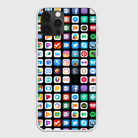 Чехол для iPhone 12 Pro Max с принтом Iphone and Apps Icons в Белгороде, Силикон |  | Тематика изображения на принте: android | apk | apps | icon | iphone | iphone and apps icons | social | айфон | андроид | значок | приложение