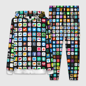Женский костюм 3D с принтом Iphone and Apps Icons в Белгороде,  |  | android | apk | apps | icon | iphone | iphone and apps icons | social | айфон | андроид | значок | приложение