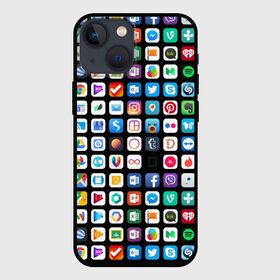Чехол для iPhone 13 mini с принтом Iphone and Apps Icons в Белгороде,  |  | android | apk | apps | icon | iphone | iphone and apps icons | social | айфон | андроид | значок | приложение