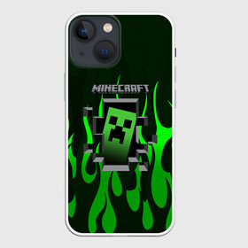 Чехол для iPhone 13 mini с принтом Minecraft в Белгороде,  |  | craft | creeper | dungeon | dungeons | earth | game | logo | mine | minecraft | mobile | online | дунгеонс | земля | зомби | игра | крипер | лого | майкрафт | майнкрафт | мобайл | онлайн | подземелье | подземелья