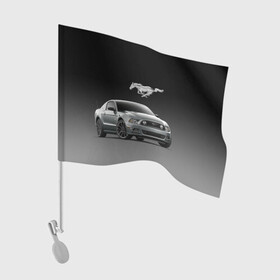 Флаг для автомобиля с принтом Mustang в Белгороде, 100% полиэстер | Размер: 30*21 см | car | hoofs | horse | mane | motorsport | mustang | power | prestige | tail | usa | автомобиль | автоспорт | грива | конь | копыта | лошадь | мощь | мустанг | престиж | сша | хвост