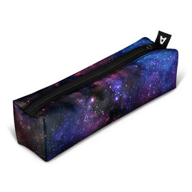 Пенал 3D с принтом Космическое небо в Белгороде, 100% полиэстер | плотная ткань, застежка на молнии | арт | звёзды | космос | красный | облако | розовый | синий | сияние | темный | туманность | фиолетовый | яркие цвета