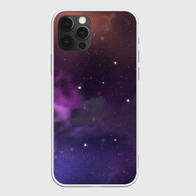 Чехол для iPhone 12 Pro с принтом Космические туманности в Белгороде, силикон | область печати: задняя сторона чехла, без боковых панелей | арт | звёзды | космос | красный | облако | оранжевый | розовый | синий | сияние | темный | туманность | фиолетовый | черный | яркие цвета