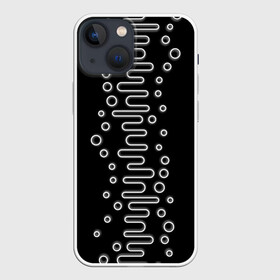 Чехол для iPhone 13 mini с принтом Волны ТЕСЛА(OKO) в Белгороде,  |  | oko | pattern | textures | абстракция | брызги | волна | геометрия | градиент | грязная | грязь | капли | кляксы | контраст | краска | круг | ливень | линия | масло | наука | неон | овал | око | паттерн | пиксели