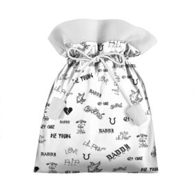 Подарочный 3D мешок с принтом Lil Peep в Белгороде, 100% полиэстер | Размер: 29*39 см | Тематика изображения на принте: benz truck | emo rap | gbc | gustav elijah ahr | hip hop | lil | lil peep | lil tracy | lilpeep | peep | rap | rip | густав элайджа | лил пип