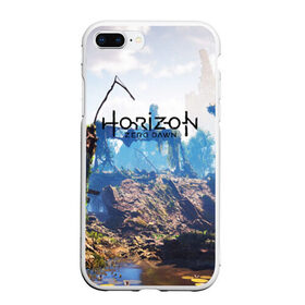 Чехол для iPhone 7Plus/8 Plus матовый с принтом Horizon Zero Dawn в Белгороде, Силикон | Область печати: задняя сторона чехла, без боковых панелей | aloy | antasy girl | art | artwork | digital art | fantasy | horizon | horizon: zero dawn | landscape | tallneck | warrior fantasy | weapon | zero dawn