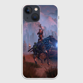 Чехол для iPhone 13 mini с принтом Horizon Zero Dawn в Белгороде,  |  | aloy | antasy girl | art | artwork | digital art | fantasy | horizon | horizon: zero dawn | landscape | tallneck | warrior fantasy | weapon | zero dawn