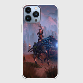 Чехол для iPhone 13 Pro Max с принтом Horizon Zero Dawn в Белгороде,  |  | aloy | antasy girl | art | artwork | digital art | fantasy | horizon | horizon: zero dawn | landscape | tallneck | warrior fantasy | weapon | zero dawn