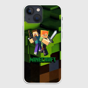 Чехол для iPhone 13 mini с принтом MINECRAFT в Белгороде,  |  | craft | creeper | dungeon | dungeons | earth | game | logo | mine | minecraft | minecraft dungeons | mobile | online | дунгеонс | земля | зомби | игра | крипер | лого | майкрафт | майнкрафт | онлайн | подземелье