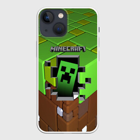 Чехол для iPhone 13 mini с принтом MINECRAFT в Белгороде,  |  | craft | creeper | dungeon | dungeons | earth | game | logo | mine | minecraft | minecraft dungeons | mobile | online | дунгеонс | земля | зомби | игра | крипер | лого | майкрафт | майнкрафт | онлайн | подземелье