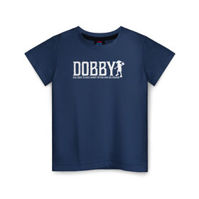 Детская футболка хлопок с принтом Dobby Has Come to Save Harry в Белгороде, 100% хлопок | круглый вырез горловины, полуприлегающий силуэт, длина до линии бедер | dobby | harry potter | vdosadir | гарри поттер | джоан роулинг | добби