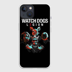 Чехол для iPhone 13 с принтом Watch Dogs Legion в Белгороде,  |  | dedsec | legion | watch dogs | watch dogs 2 | watch dogs 3 | watch dogs legion | вотч догс | вотч догс легион