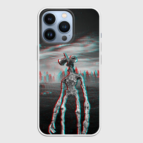 Чехол для iPhone 13 Pro с принтом Siren Head Horror Glitch в Белгороде,  |  | Тематика изображения на принте: glitch | glitch siren head | rgb | siren head | sirena | глитч | глич | ретро | сирейноголовый | сирена | сиреноголовый
