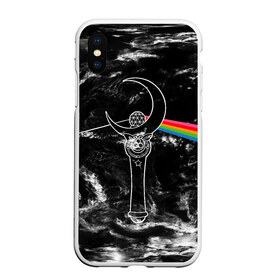 Чехол для iPhone XS Max матовый с принтом Dark Side of the Moon Stick в Белгороде, Силикон | Область печати: задняя сторона чехла, без боковых панелей | Тематика изображения на принте: anime | japan | manga | pink floyd | sailor moon | аниме | девочка | девушка | луна | лунная призма | манга | сейлор мун | сэйлор мун | япония