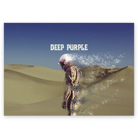 Поздравительная открытка с принтом Deep Purple Whoosh в Белгороде, 100% бумага | плотность бумаги 280 г/м2, матовая, на обратной стороне линовка и место для марки
 | 2020 | cover | deep | desert | hard | logo | metal | moon | music | new album | purple | rock | whoosh | дип | космонавт | легендарная | легендарный | лого | луна | метал | музыка | новый альбом | обложка | пепл | перпл | пустыня | рок | т