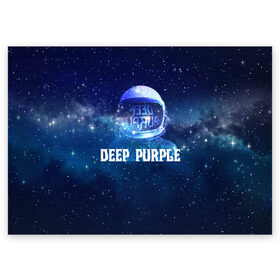 Поздравительная открытка с принтом Deep Purple Whoosh! в Белгороде, 100% бумага | плотность бумаги 280 г/м2, матовая, на обратной стороне линовка и место для марки
 | Тематика изображения на принте: 2020 | cover | deep | galaxy | hard | logo | metal | music | new album | purple | rock | space | whoosh | дип | звезды | космонавт | космос | легендарная | легендарный | лого | метал | музыка | новый альбом | обложка | пепл | перпл | рок |