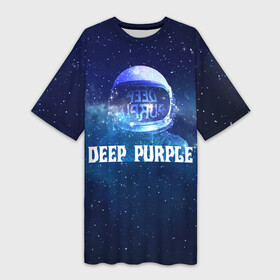 Платье-футболка 3D с принтом Deep Purple Whoosh в Белгороде,  |  | 2020 | cover | deep | galaxy | hard | logo | metal | music | new album | purple | rock | space | whoosh | дип | звезды | космонавт | космос | легендарная | легендарный | лого | метал | музыка | новый альбом | обложка | пепл | перпл | рок |