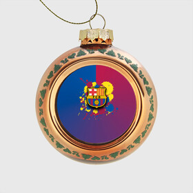 Стеклянный ёлочный шар с принтом Barcelona в Белгороде, Стекло | Диаметр: 80 мм | barcelona | barselona | futbol club | барса | барселона | лионель месси | люблю футбол | месси | сине гранатовые | фанат | фк барселона | форма | форма игроков | футбол | футбольный клуб | эмблема | эмблема клуба