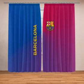 Фотошторы с принтом Barcelona в Белгороде, Блэкаут (светозащита 90%) / Габардин (светозащита 40% | 2 полотна шириной по 145 см; Высота 200-300 см; Крепление: шторная лента (на крючки); | Тематика изображения на принте: barcelona | barselona | futbol club | барса | барселона | лионель месси | люблю футбол | месси | сине гранатовые | фанат | фк барселона | форма | форма игроков | футбол | футбольный клуб | эмблема | эмблема клуба