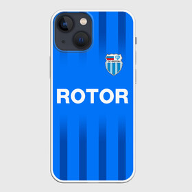 Чехол для iPhone 13 mini с принтом РОТОР Волгоград в Белгороде,  |  | fc | football club | rotor | rotor volgograd | sport | vlg | volgograd | волгоград | ротор | ротор волгоград | униформа | фирменые цвета | фк | форма | футбольная | футбольная форма ротор